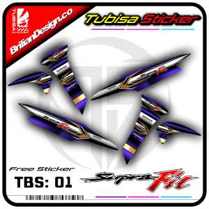 Sticker Striping Variasi Supra Fit - Stiker Striping Motor Supra Fit. TBS.01