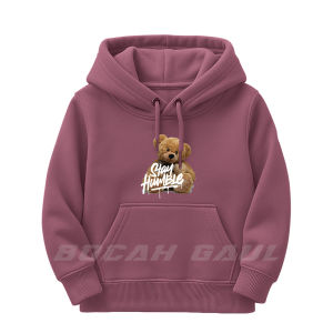 Sweater Hoodie Anak Laki-laki Perempuan Usia 4-13 Tahun  Motif STAY HUMBLE Bahan Katun Fleece