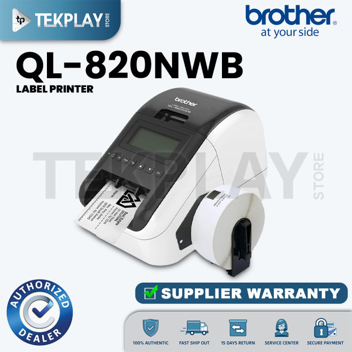 Brother QL-820NWBc Network Label Printer - Wireless, High-Speed Label Printing
