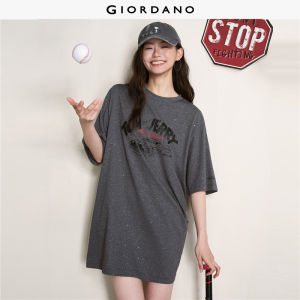 Giordano Women Tom & Jerry print glitter t-shirt dress Free Shipping 18466613