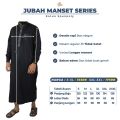 Baju Jubah Gamis Muslim Pria Saudi Dewasa Manset Lengan Panjang Jumbo Size XXL-XXXL. 