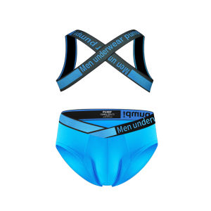 CMENIN PUMP 2Pcs Fashion Cotton Men Underwear Jockstrap Panties Hip Raise Tanga Mens Briefs And  Tank Top Set Man Underpants Bikini MP250+98