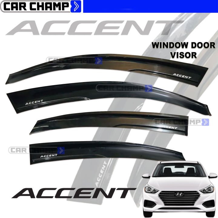 Hyundai Accent 2019 to 2022 OEM Window Door Visor Black Thailand ...