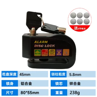 Heavy Duty motorcycle/bike lock anti theft disc lock for motorcycle motor bike lock with with alarm systerm water proof【Fast Ship】COD