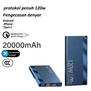 Portable Power Bank 120W 50000mAh All-Protocol Super Charger Compatible with All Smartphone Models 4-Port PD Fast Charging 3.0 Portable Power Bank
