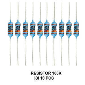 EELIC RSR-MEF ISI 10 Pcs resistor film metal 1/4 watt 0.25 watt resistor film metal 1/4 watt 0.25 watt K2K2K22K73K34K75K16K810K20K39K47K51K68K100K180K200K220K300K330K470K680K1M 10ohm22ohm47ohm100ohm150ohm200ohm220ohm270ohm