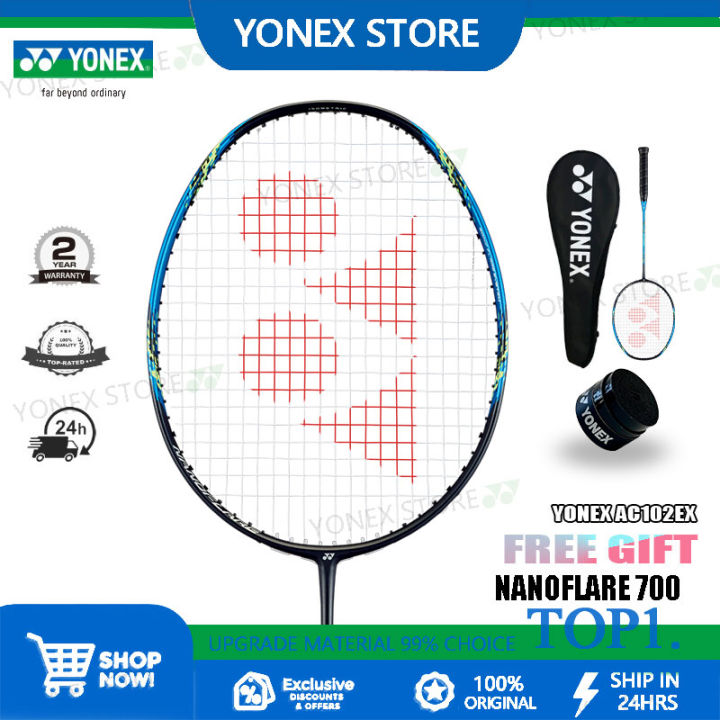 YONEX NANOFLARE 700 Cyan Badminton Racket Full Carbon Single 4U 28Lbs ...