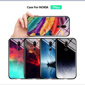 Hontinga กรณีโทรศัพท์สําหรับหัวเว่ย Y9 2019 กรณีแฟชั่น S tarry Sky หรูหรา TPU ป้องกันฮาร์ดที่มีสีสัน C oque เชลล์กระจกนิรภัยปลอกปก