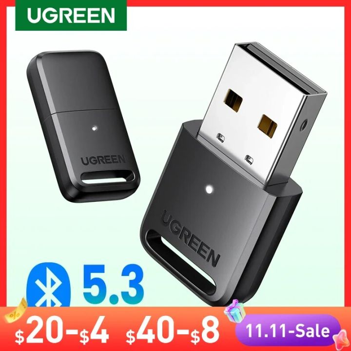 UGREEN USB Bluetooth 5.3 5.0 Adapter Receiver Transmitter EDR Dongle ...