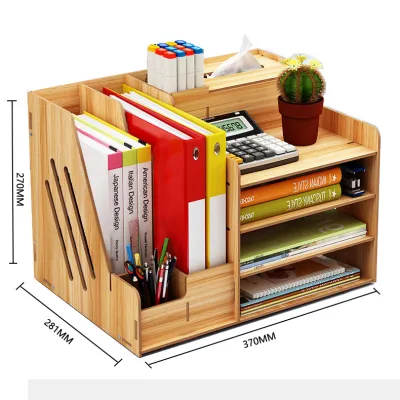 ชั้นใส่ปากกา Desk Organizer Wooden กล่องใส่ปากกา ชั้นใส่เครื่องเขียน ชั้นเก็บเครื่องเขียน ของใช้ต่างๆ ชั้นเครื่องเขียน คอนโดปากกา ผู้ถือปากกาเอียง กล่องเก็บของ