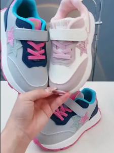 Kasut Sukan Lapang Budak Perempuan Musim Bunga Kasut Baru Gadis Bintang Kasut Kanak-Kanak Kasut Ayah Sol Lembut Yang Tidak Licin