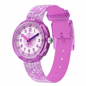 Flik Flak Disco Time (FPNP177) Pink Recycled PET / Metallic yarn Kids Watch
