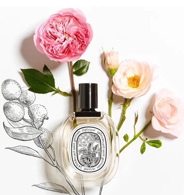 旧ボトル Diptyque eau rose 100ml Diptyque Eau Rose Eau de Toilette 100ml - perfume for women