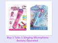 Playwin Toys Company Promo ! Buy 1 Take 1 Singing Microphone ( Random Design ) Buttery Oparated . 