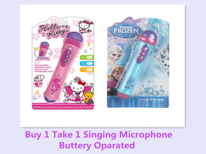 Playwin Toys Company Promo ! Buy 1 Take 1 Singing Microphone ( Random Design ) Buttery Oparated 