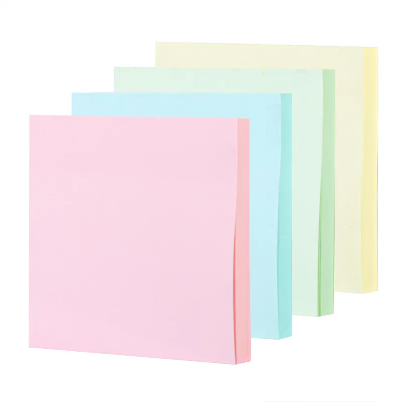 Deli Sticky Notes 100 Sheets 76 x 76mm Strong and Long-lasting Adhesive but Remove-clean Notes, Repositionable, Stick on many Surfaces EA01303