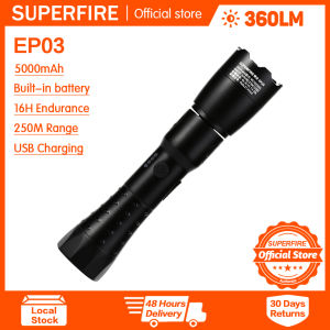 Superfire EP03 chống cháy nổ Đèn pin 90 độ góc phải xoay Đèn pin zoom