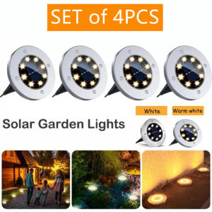 Memory Set of 4PCS Solar 8LED Lights: Perfect Outdoor Lighting Solution