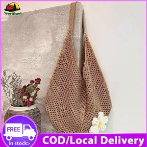 【Clearance Sale】 Women Girls Woven Straw Solid Color Shoulder Bag Top Handle Shoulder Bag for Work Shopping Travel Daily