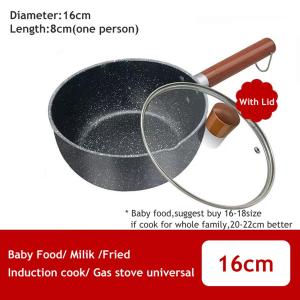 Multi-use Non-stick Maifan Stone Pot Fried Boil Boil Baby Food Milk Cooking Pot Noodle Cooker Suitable To Any Stoves Kitchenware