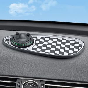RGJY7Y6R 360-Degree Rotation Car Dashboard Phone Holder Stable 3 in 1 Auto Phone Stand Durable Reusable Car Phone Mount with Anti Slip Mat Long-distance Travel