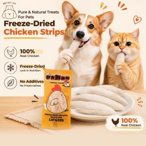 BBF 【Treats】Freeze-dried cat snacks chicken fillet /chicken breast/chicken Breast pet snacks Gain weight nutritious cat food