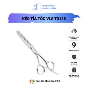 Kéo tỉa tóc VLS quai offset vênh đỡ ngón cố định làm mỏng tạo tầng tóc T3125