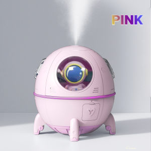 Portable Air Humidifier Cute Space Man Humidifier 220ml Mini USB Aroma Essential Oil Diffuser Ultrasonic Mist With 7 Colors LED Light For Office Home Car Purifier Fogger Sprayer