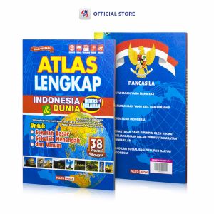 Buku Atlas 38 Provinsi Edisi Terbaru / Atlas Lengkap Indonesia Dan Dunia ( BIRU Besar ) Edisi Terbaru Plus Indeks Halaman