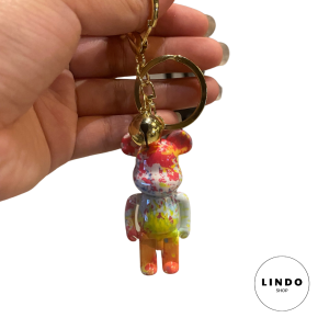 Móc Khóa Bearbrick Cầu Vồng LINDO Quà Tặng Đáng Yêu Móc Khóa Dễ Thương Xinh Xắn Treo Balo Cặp