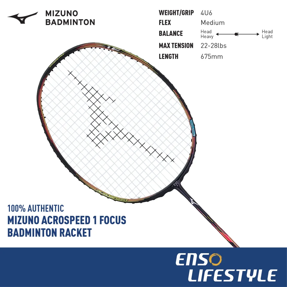 Mizuno Badminton Racket Acrospeed 1 Focus MADE IN JAPAN (Unstrung 