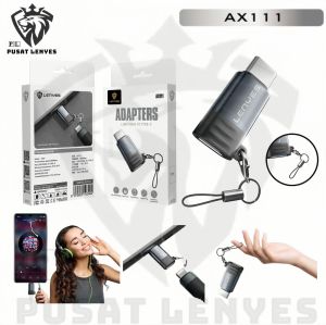 AX111 - CONVERTER LENYES AX-111 Adapter Lightning To Type C Sync Data Charging Plug & Play