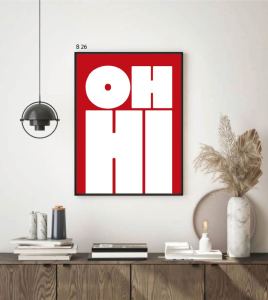 Hiasan Dinding Aesthetik Poster Kamar Motif Tulisan - Wirar Store