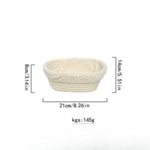 Bread Proofing Basket Rattan Banneton Cloth Liner Artisan Baking Dough Rising Kitchen Home