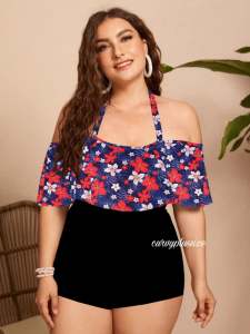 CURVY PLUS SIZE PLUS SIZE OFF SHOULDER [MARGARITTA] SWIMSUIT