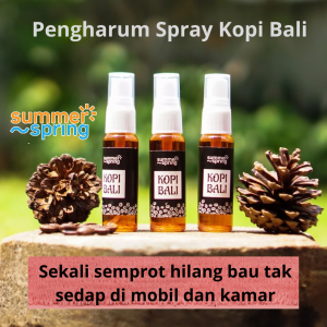 Parfum Pengharum Mobil Ruangan Kamar Mandi Semprot Penghilang Bau Kopi Bali Spray Summerspring