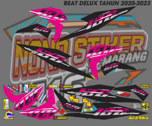 Striping Stiker Beat Deluxe 2020 2021 2022 2023 Design Motif Vietnam Setiker Sticker Honda Beat New Free Stiker