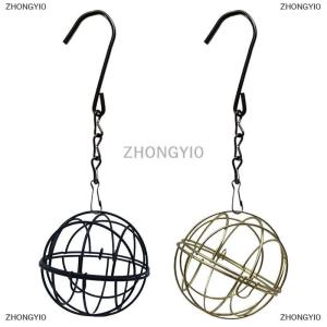 [COD] ZHONGYI0 1 cái kim loại suet bóng Bird Feeder Set với treo chuỗi sóc bằng chứng Bird feeders cho vườn ngoài trời Chim Ruồi feeders