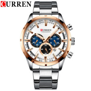 ELF TRIBE Mens Watches Relógio Mascolino Fashion with Stainless Steel Luxury Chronograph Quartz Watch