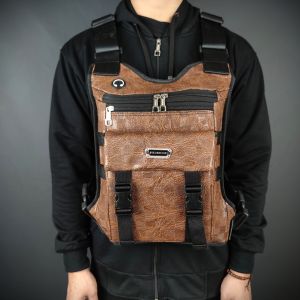 TAS SELEMPANG DADA POLO AMSTAR KULIT PU CHEST BAG TAS PRIA