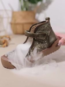Summer Genuine Leather Sandals Womens Cutout Ankle Boots Ladies Chic Dressy Shoes Staps Woman Hollow Bootie Mary Jane Sandals
