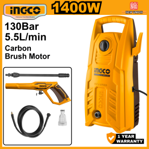 INGCO 1400W HIGH PRESSURE WASHER | MAX 130BAR | HPWR14008