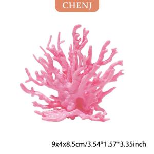 [COD] CHENJ ปะการังเทียมตกแต่งตู้ปลาพืชพีวีซีเทียมเครื่องประดับปะการังตู้ปลาภูมิทัศน์ตู้ปลา