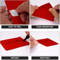 Red Printable Address Labels 3-1/3" × 4" Self-Adhesive Vinyl Shipping Blank Stickers Removable Mailing Decals for Inkjet Printer 120 Labels. 