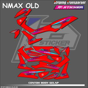 NMAX OLD (COD) STIKER STRIPING MOTOR YAMAHA NMAX OLD LIST STIKER MOTOR DESAIN RACING HOLOGRAM DAN TRANSPARAN BISA COD IP.KODE 60