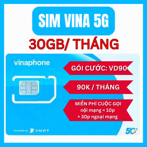 Sim 4G Vinaphone VD90 BIG120 D169G Data TỐC ĐỘ CAO Theo Ngày Ưu Đãi Gọi Nội/Ngoại Mạng Cực Rẻ Gia Hạn Hàng Tháng | FREESHIP - CHƯA KÍCH HOẠT