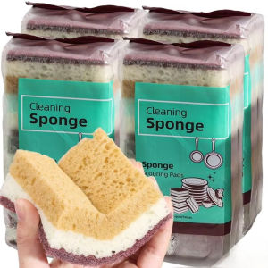  3/5/10pcs Dishwashing Cleaning Sponge High Density Sponge Cleaning Cloth Kitchen Stain Removal Sponge