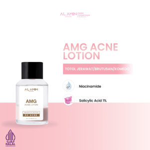 Alamin Skincare AMG Acne Lotion Totol Jerawat Komedo Beruntusan Membantu Mempercepat Penyembuhan Meredakan Mengempeskan Proses Regenerasi Kulit Setelah Kering BPOM