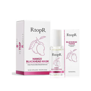 Mango Blackhead Removal Nasal Mask Cleaning Kit/Improve skin dullness Cleansing Mask Rip off the mask Glow Mild and nonirritating Improve enlarged pores Tear Blackhead Vacuum Cleaner Exfoliating Mask Blackhead Removal
