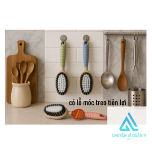Bàn Chải Chà Sàn Thick Cán Cong Chống Trượt Bàn Chải Cọ Khe Gạch Ngóc Ngách Nhà Tắm Siêu Sạch - GD934-BchaiThick-Lớn